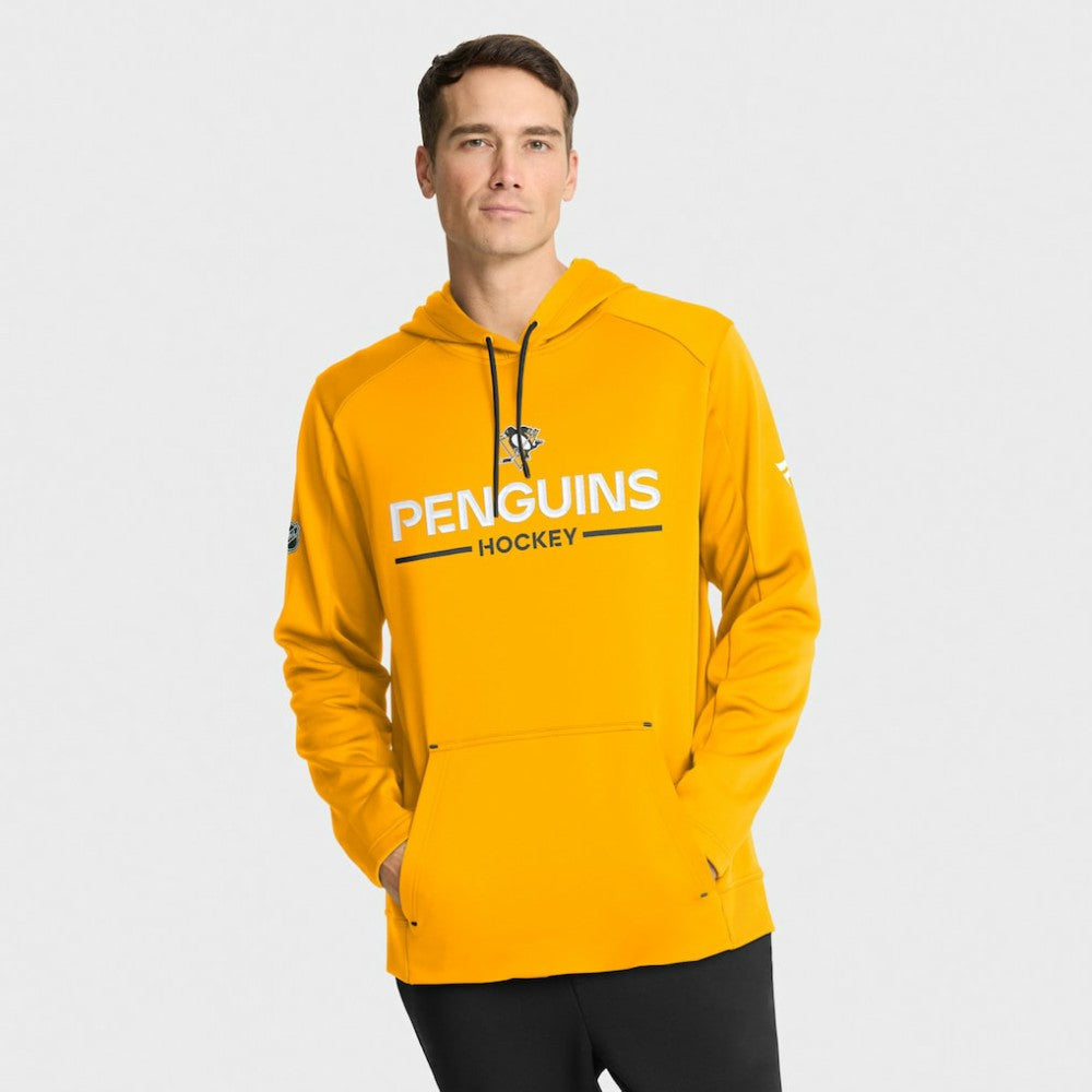 Pittsburgh Penguins Fanatics Authentic Pro Rink Hoodie - Gold - NHL