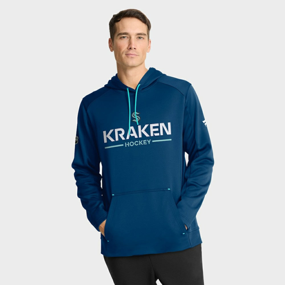 Seattle Kraken Fanatics Authentic Pro Rink Hoodie - Deep Sea Blue - NHL