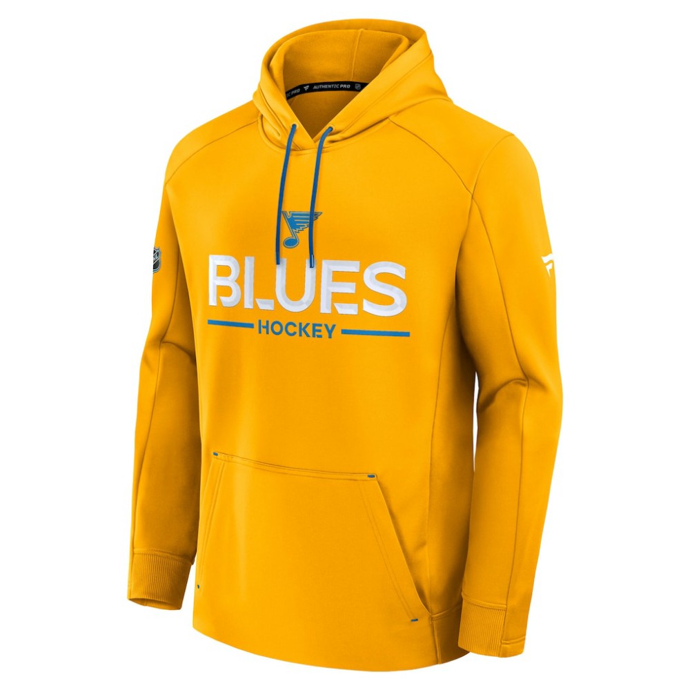 St. Louis Blues Fanatics Authentic Pro Rink Hoodie - Gold - NHL