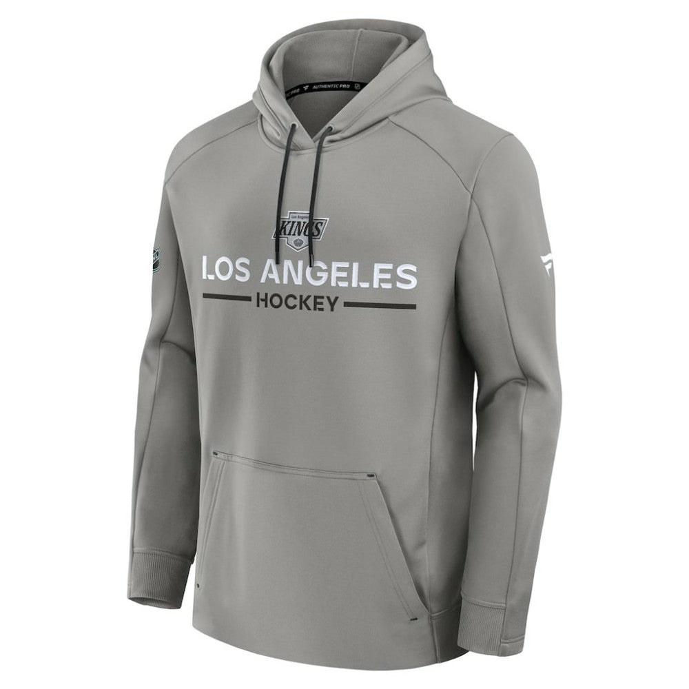 Los Angeles Kings Fanatics Authentic Pro Rink Hoodie - Silver - NHL