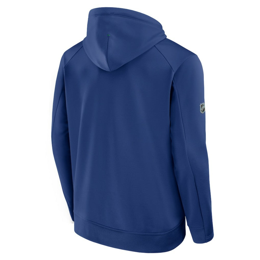 Vancouver Canucks Fanatics Authentic Pro Rink Hoodie - Blue - NHL