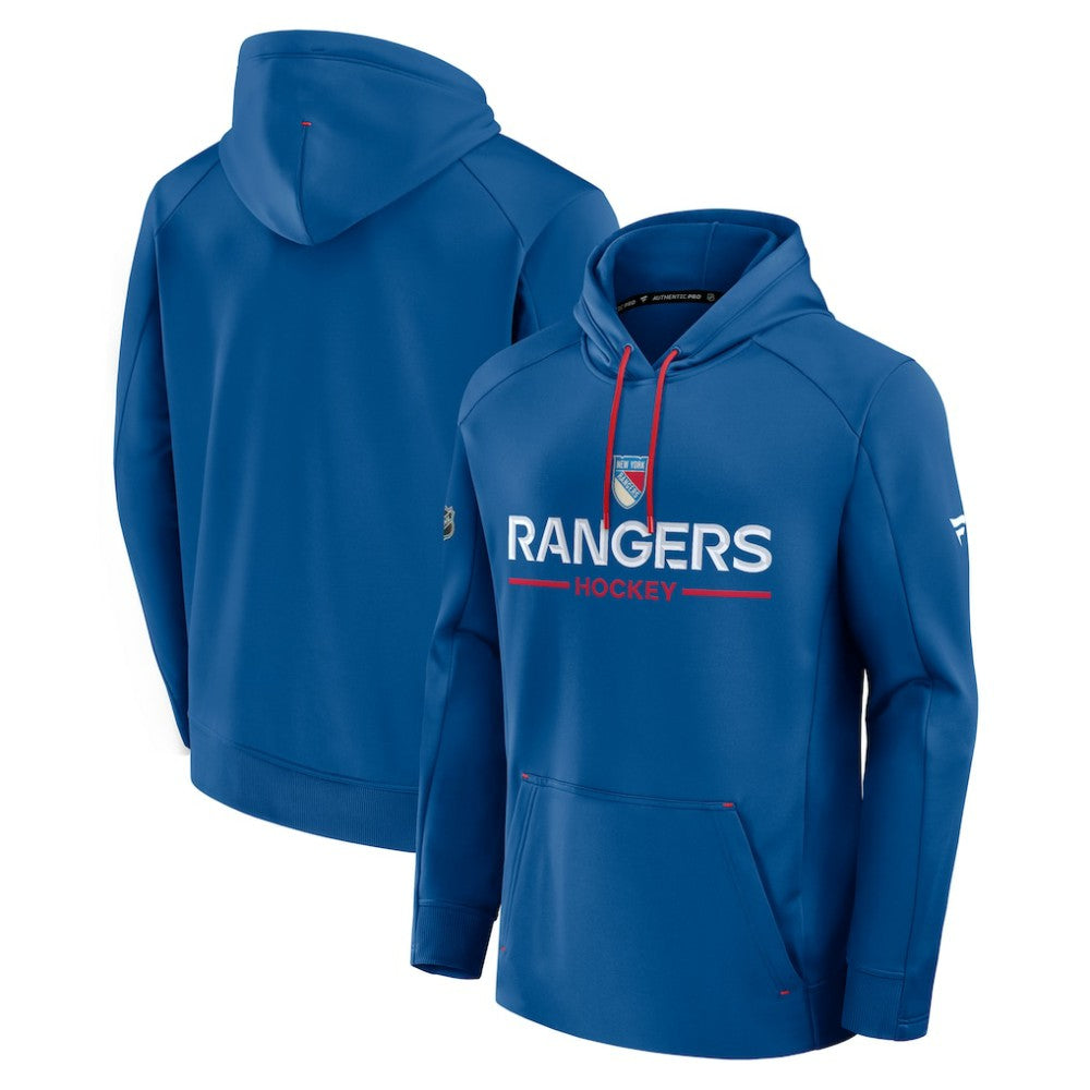New York Rangers Fanatics Authentic Pro Rink Centennial Hoodie - Blue - NHL