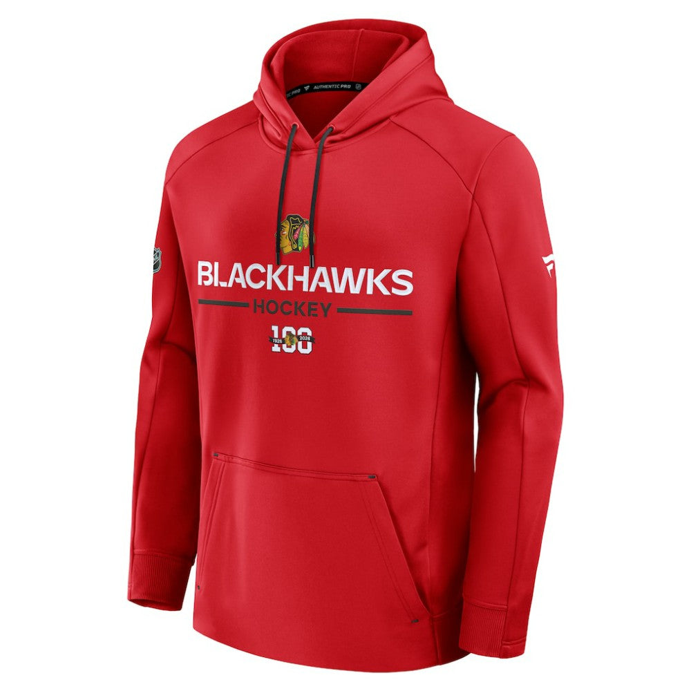 Chicago Blackhawks Fanatics Authentic Pro Centennial Rink Hoodie - Red - NHL