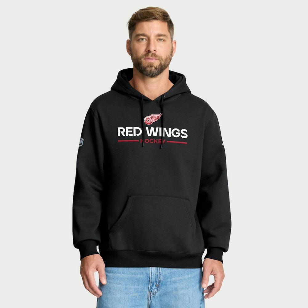 Detroit Red Wings Fanatics Authentic Pro Primary Hoodie - Black - NHL