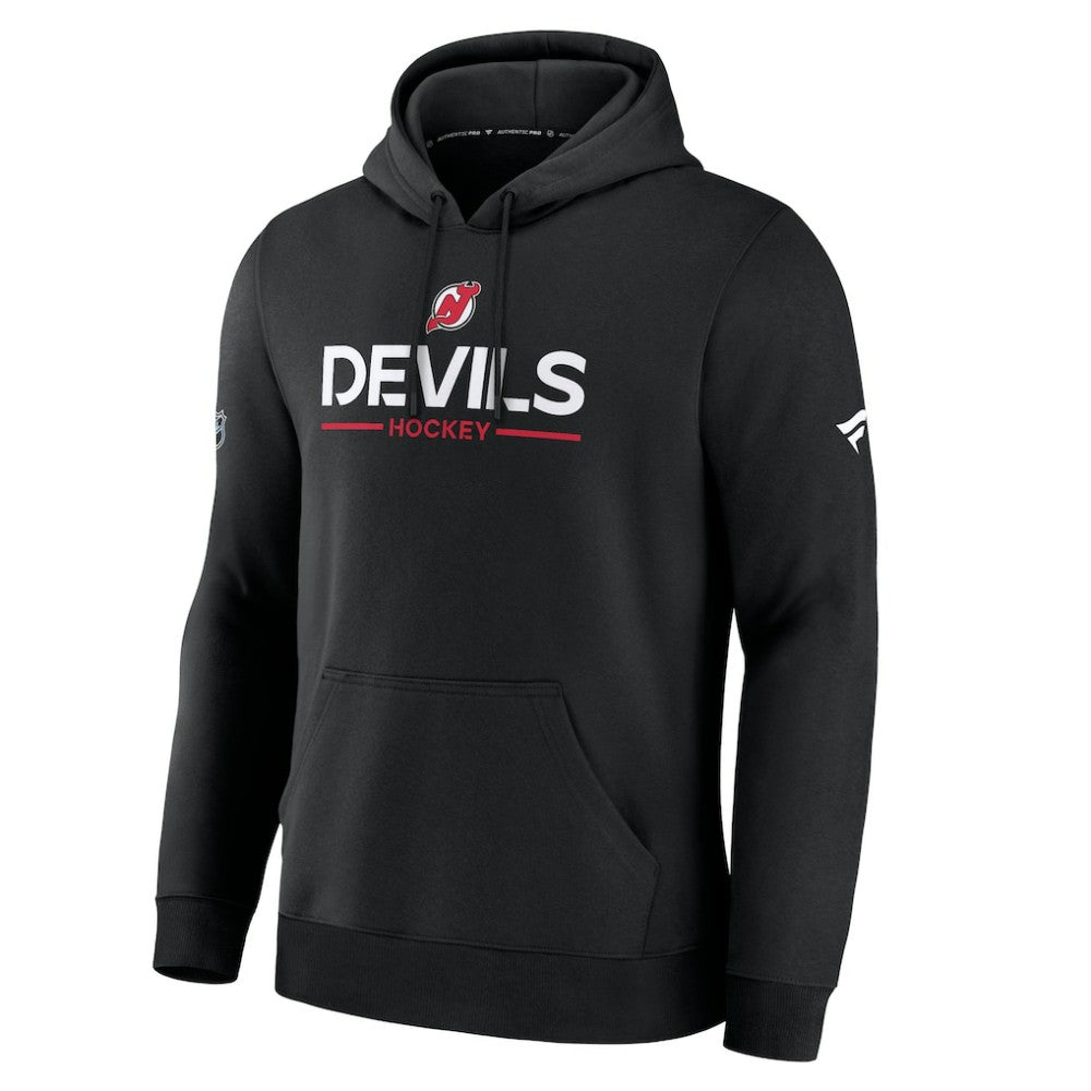 New Jersey Devils Fanatics Authentic Pro Primary Hoodie - Black - NHL