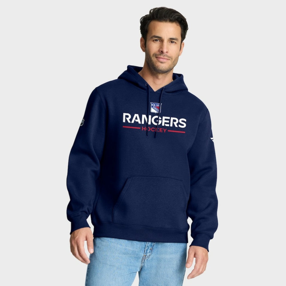 New York Rangers Fanatics Authentic Pro Primary Hoodie - Navy - NHL