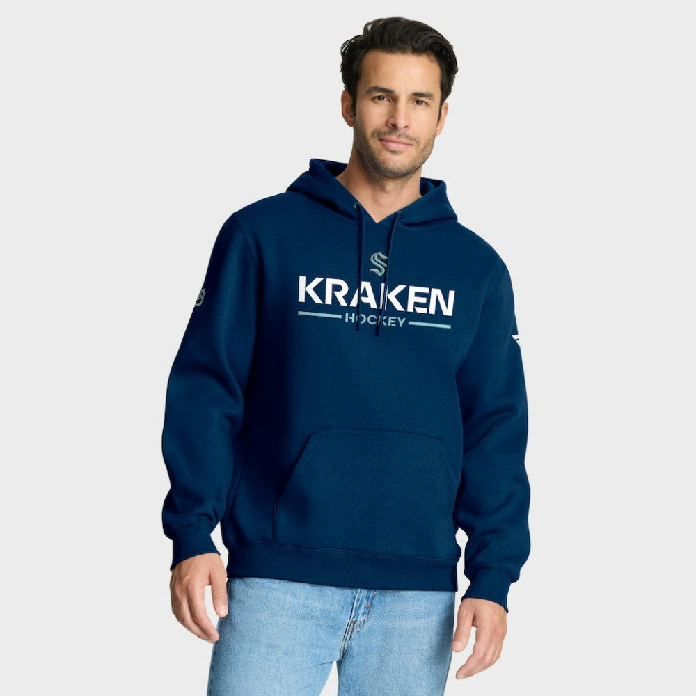 Seattle Kraken Fanatics Authentic Pro Primary Hoodie - Deep Sea Blue - NHL