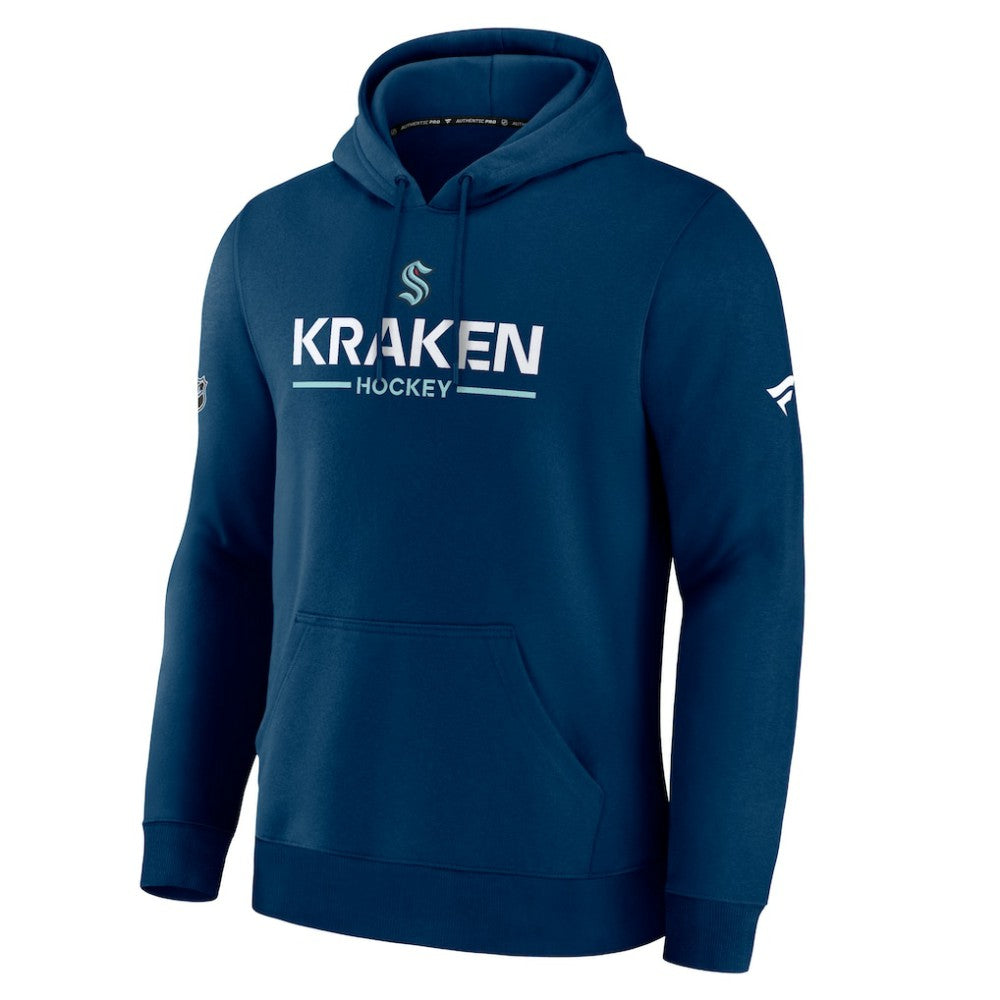 Seattle Kraken Fanatics Authentic Pro Primary Hoodie - Deep Sea Blue - NHL