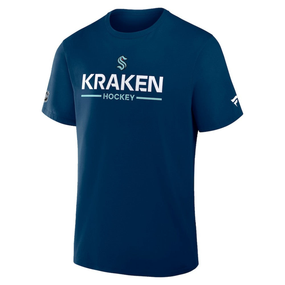 Seattle Kraken Fanatics Authentic Pro Primary T-Shirt - Deep Sea Blue - NHL