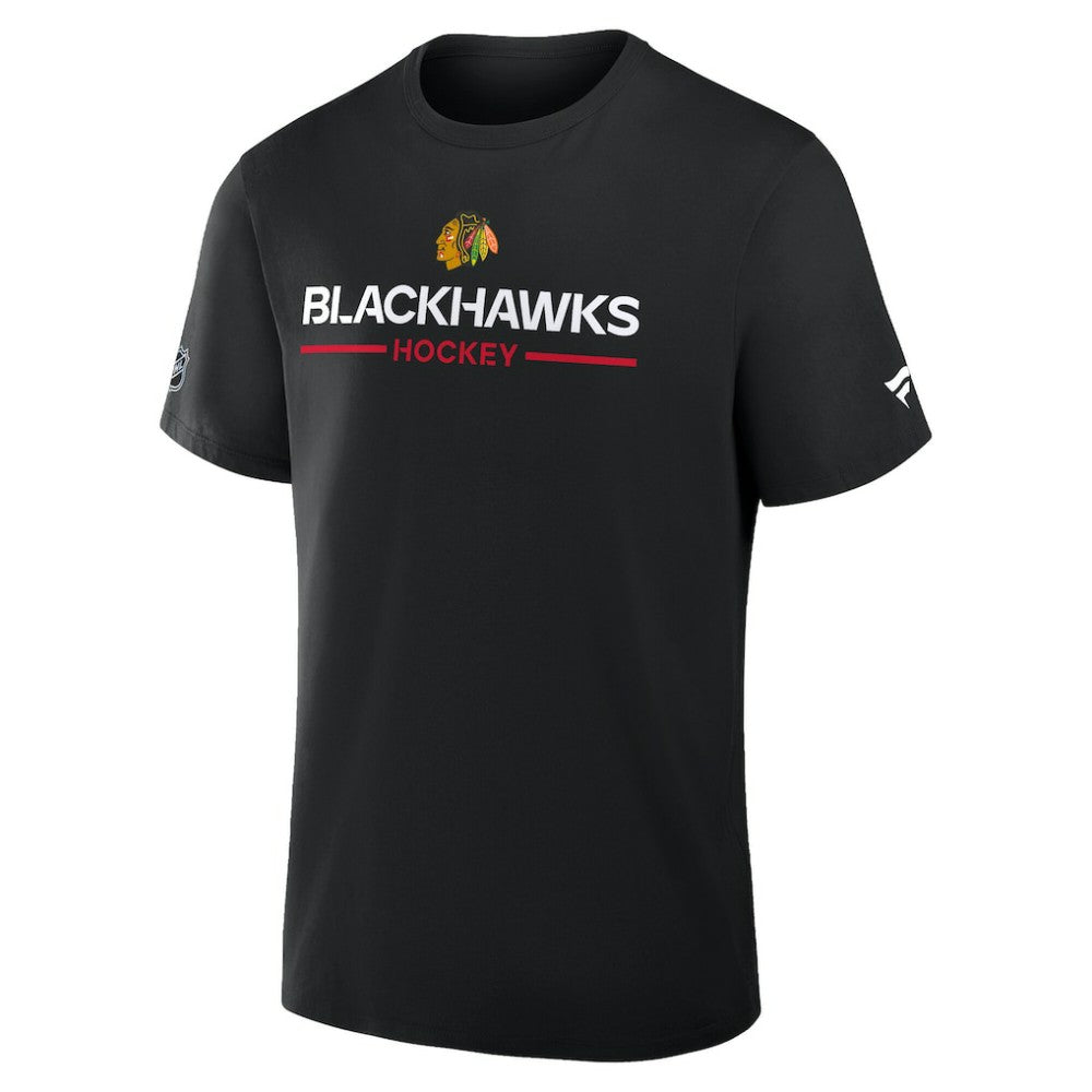 Chicago Blackhawks Fanatics Authentic Pro Primary T-Shirt - Black - NHL