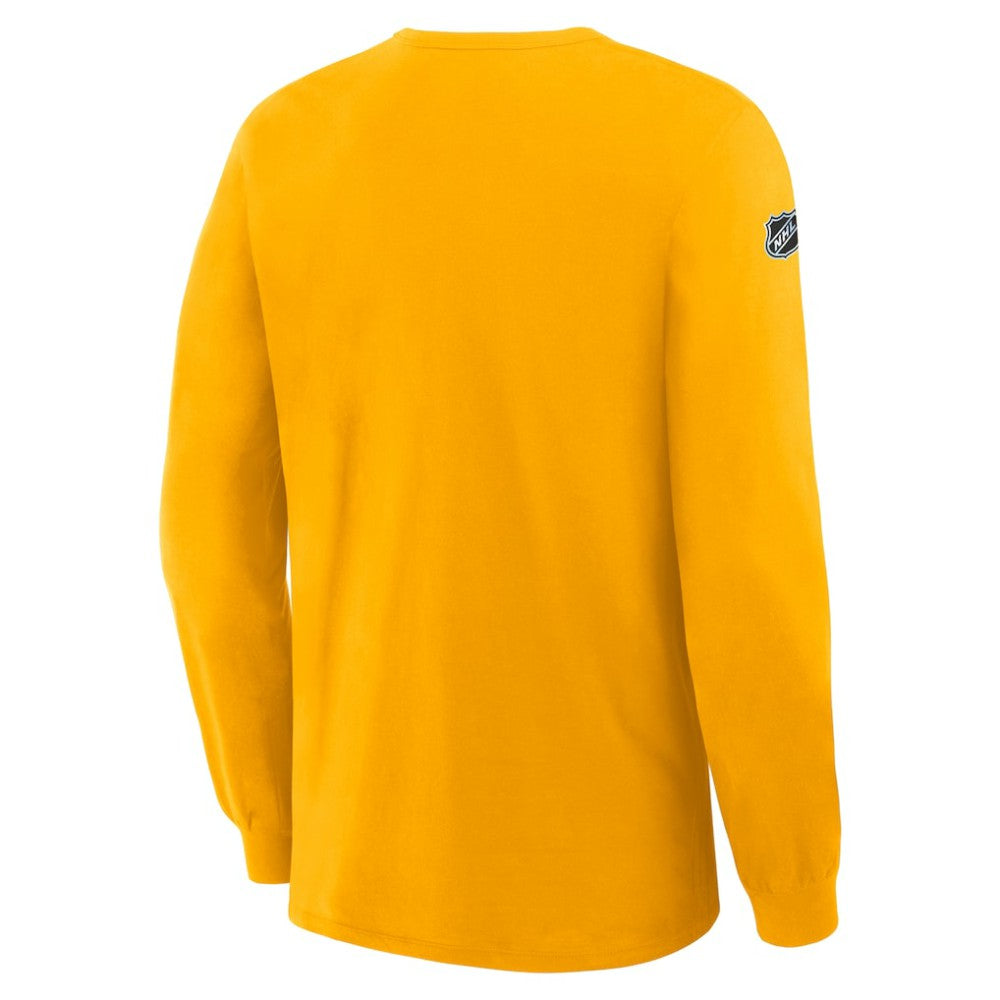 Boston Bruins Fanatics Authentic Pro Property Of Practice Long Sleeve T-Shirt - Gold - NHL