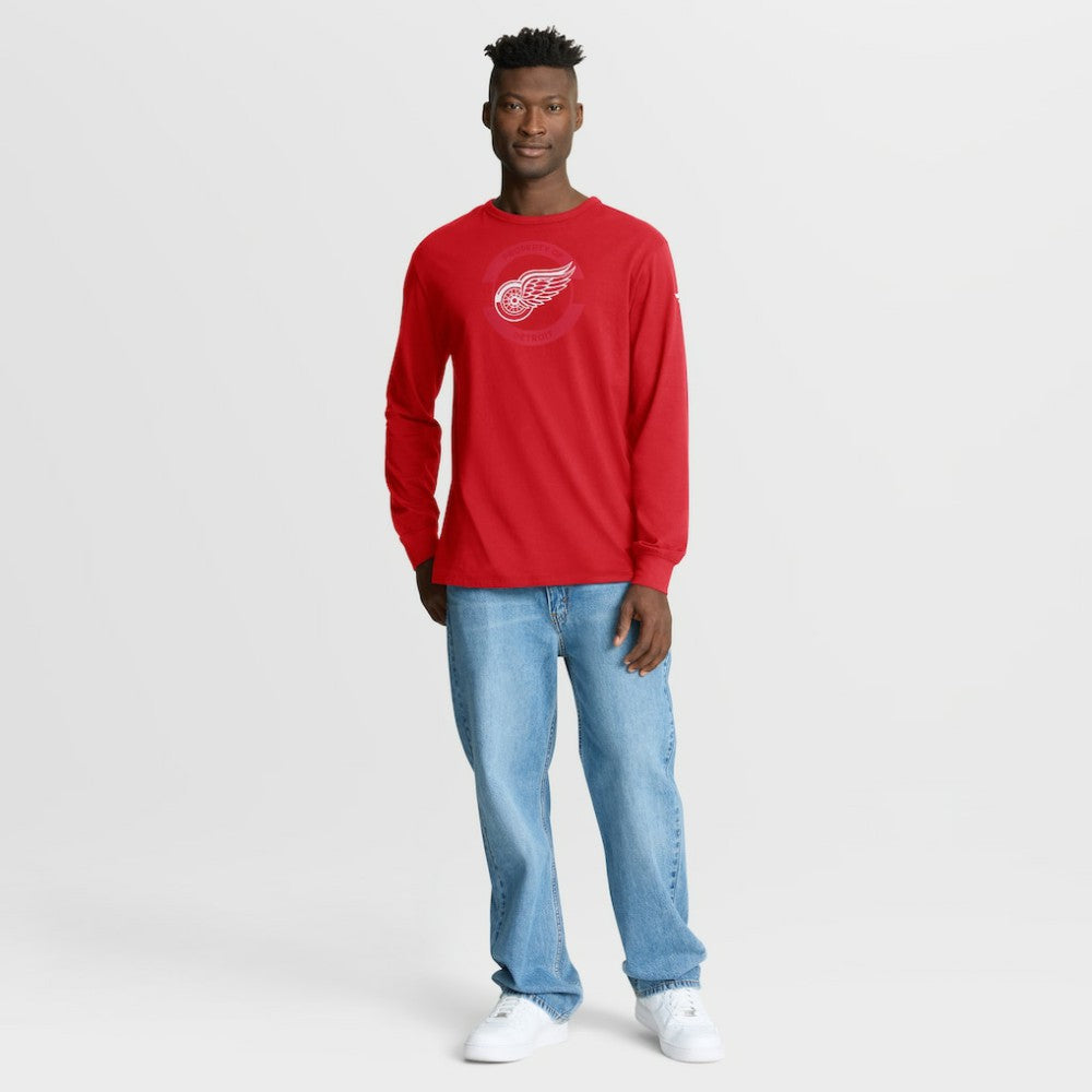 Detroit Red Wings Fanatics Authentic Pro Property Of Practice Long Sleeve T-Shirt - Red - NHL