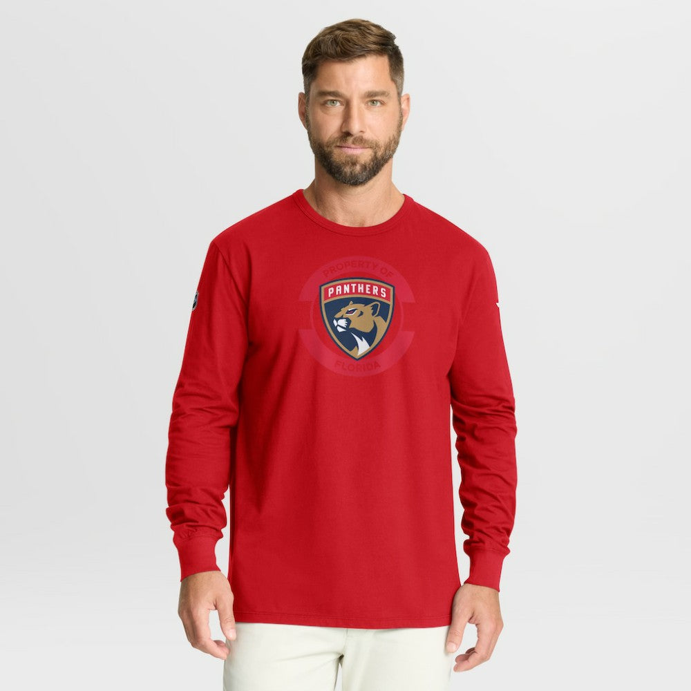 Florida Panthers Fanatics Authentic Pro Property Of Practice Long Sleeve T-Shirt - Red - NHL