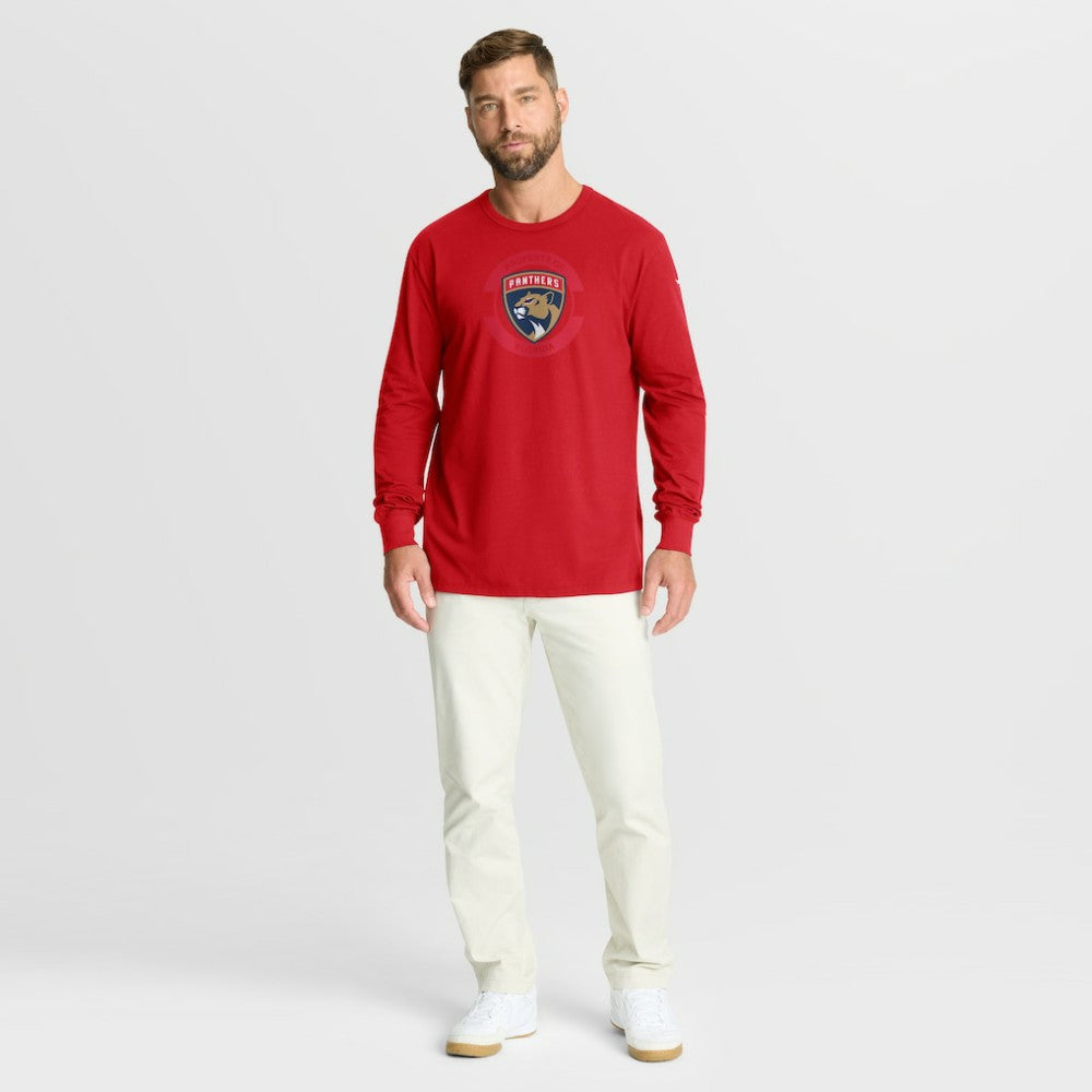 Florida Panthers Fanatics Authentic Pro Property Of Practice Long Sleeve T-Shirt - Red - NHL