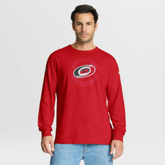 Carolina Hurricanes Fanatics Authentic Pro Property Of Practice Long Sleeve T-Shirt - Red - NHL