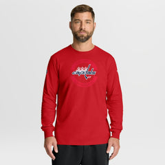 Washington Capitals Fanatics Authentic Pro Property Of Practice Long Sleeve T-Shirt - Red - NHL