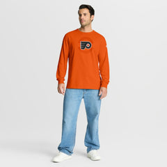 Philadelphia Flyers Fanatics Authentic Pro Property Of Practice Long Sleeve T-Shirt - Orange - NHL