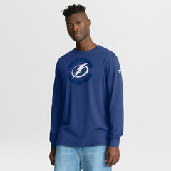 Tampa Bay Lightning Fanatics Authentic Pro Property Of Practice Long Sleeve T-Shirt - Blue - NHL