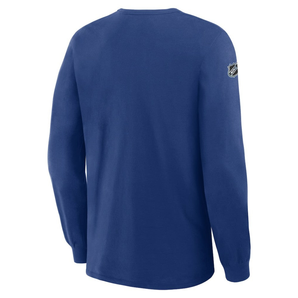 Tampa Bay Lightning Fanatics Authentic Pro Property Of Practice Long Sleeve T-Shirt - Blue - NHL
