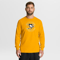 Pittsburgh Penguins Fanatics Authentic Pro Property Of Practice Long Sleeve T-Shirt - Gold - NHL