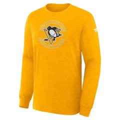 Pittsburgh Penguins Fanatics Authentic Pro Property Of Practice Long Sleeve T-Shirt - Gold - NHL