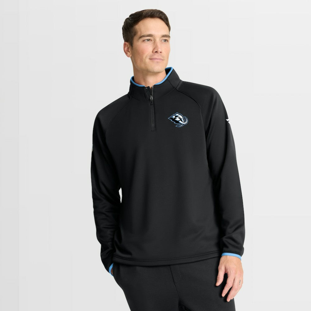 Utah Mammoth Fanatics Authentic Pro Rink Raglan Quarter-Zip Pullover - Black - NHL