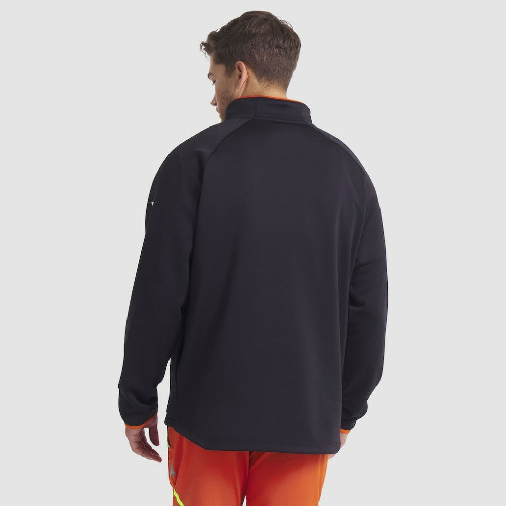 Philadelphia Flyers Fanatics Authentic Pro Rink Raglan Quarter-Zip Pullover - Black - NHL