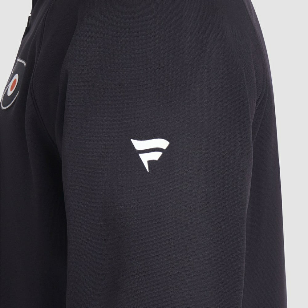 Philadelphia Flyers Fanatics Authentic Pro Rink Raglan Quarter-Zip Pullover - Black - NHL