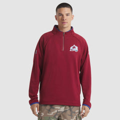 Colorado Avalanche Fanatics Authentic Pro Rink Raglan Quarter-Zip Pullover - Burgundy - NHL