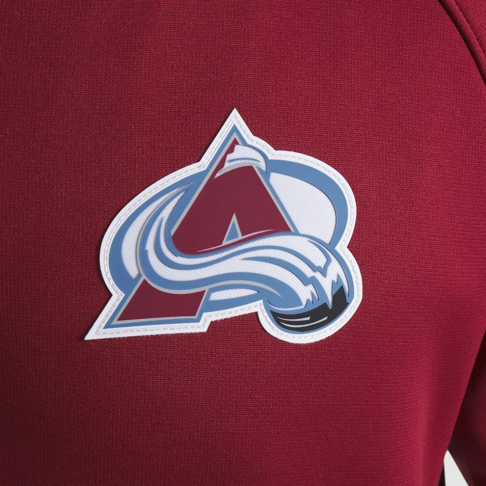 Colorado Avalanche Fanatics Authentic Pro Rink Raglan Quarter-Zip Pullover - Burgundy - NHL