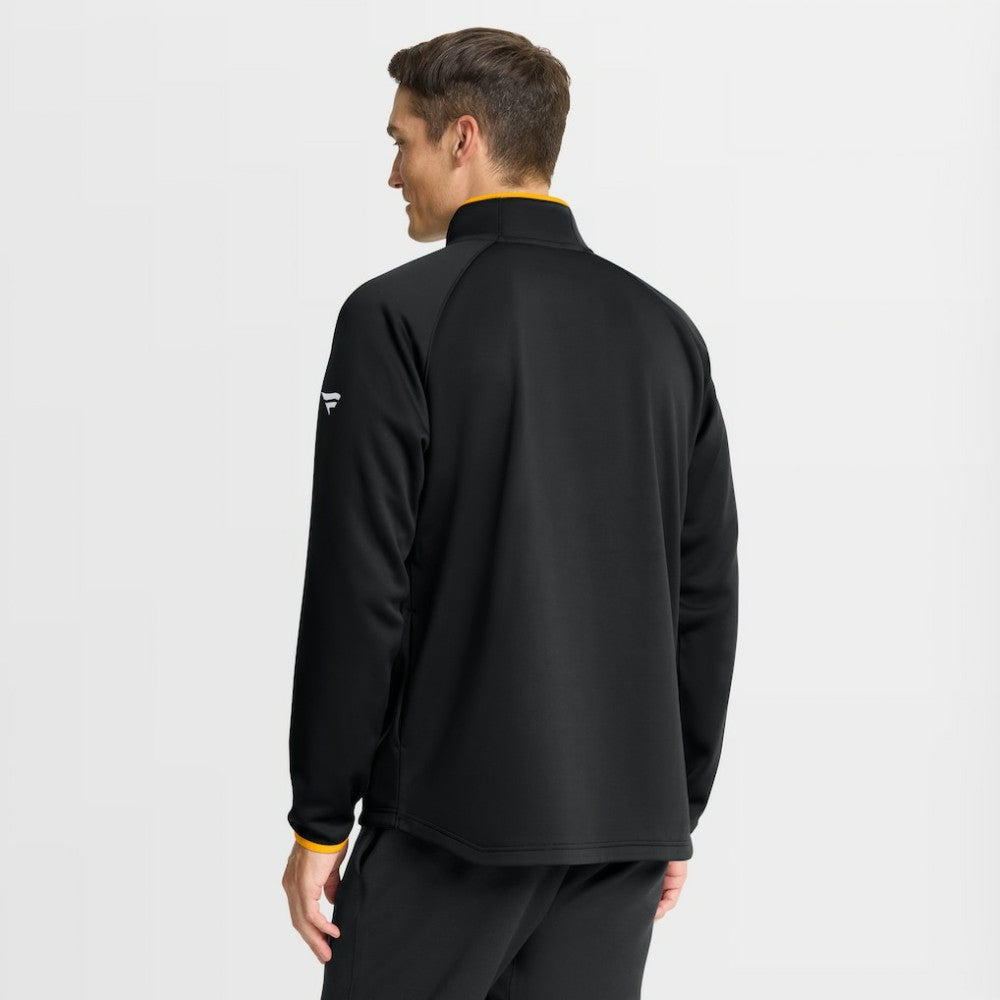 Boston Bruins Fanatics Authentic Pro Rink Raglan Quarter-Zip Pullover - Black - NHL