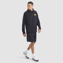 Chicago Blackhawks Fanatics Authentic Pro Rink Raglan Quarter-Zip Pullover - Black - NHL