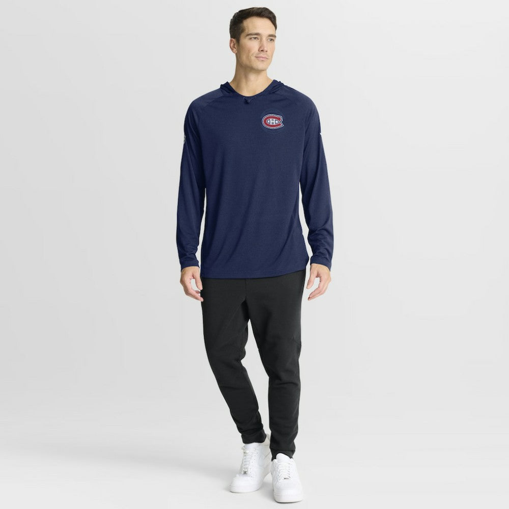Montreal Canadiens Fanatics Authentic Pro Rink Hoodie - Navy - NHL
