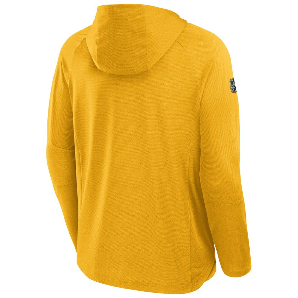 Nashville Predators Fanatics Authentic Pro Rink Hoodie - Gold - NHL