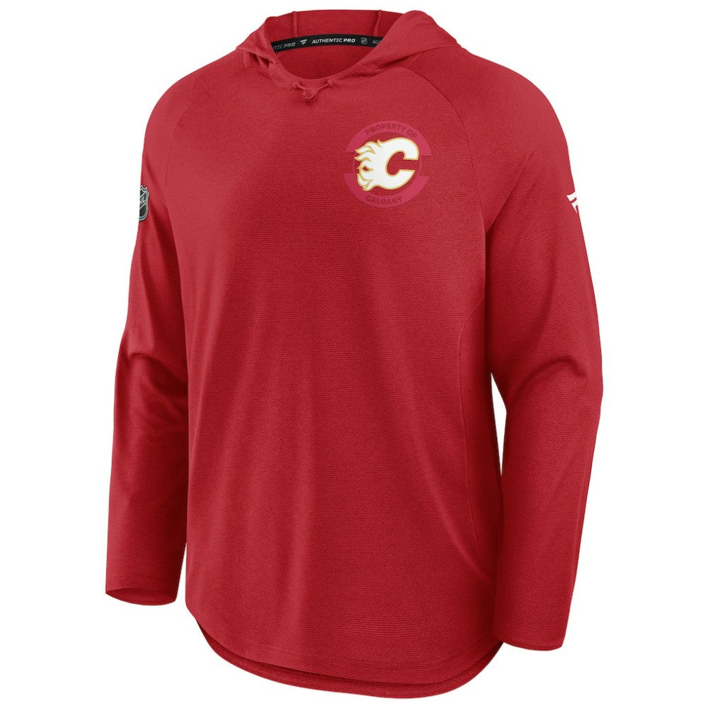 Calgary Flames Fanatics Authentic Pro Rink Hoodie - Red - NHL