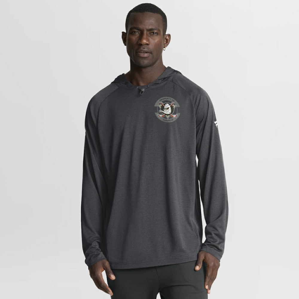 Anaheim Ducks Fanatics Authentic Pro Rink Hoodie - Charcoal - NHL