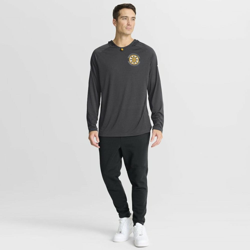 Boston Bruins Fanatics Authentic Pro Rink Hoodie - Charcoal - NHL