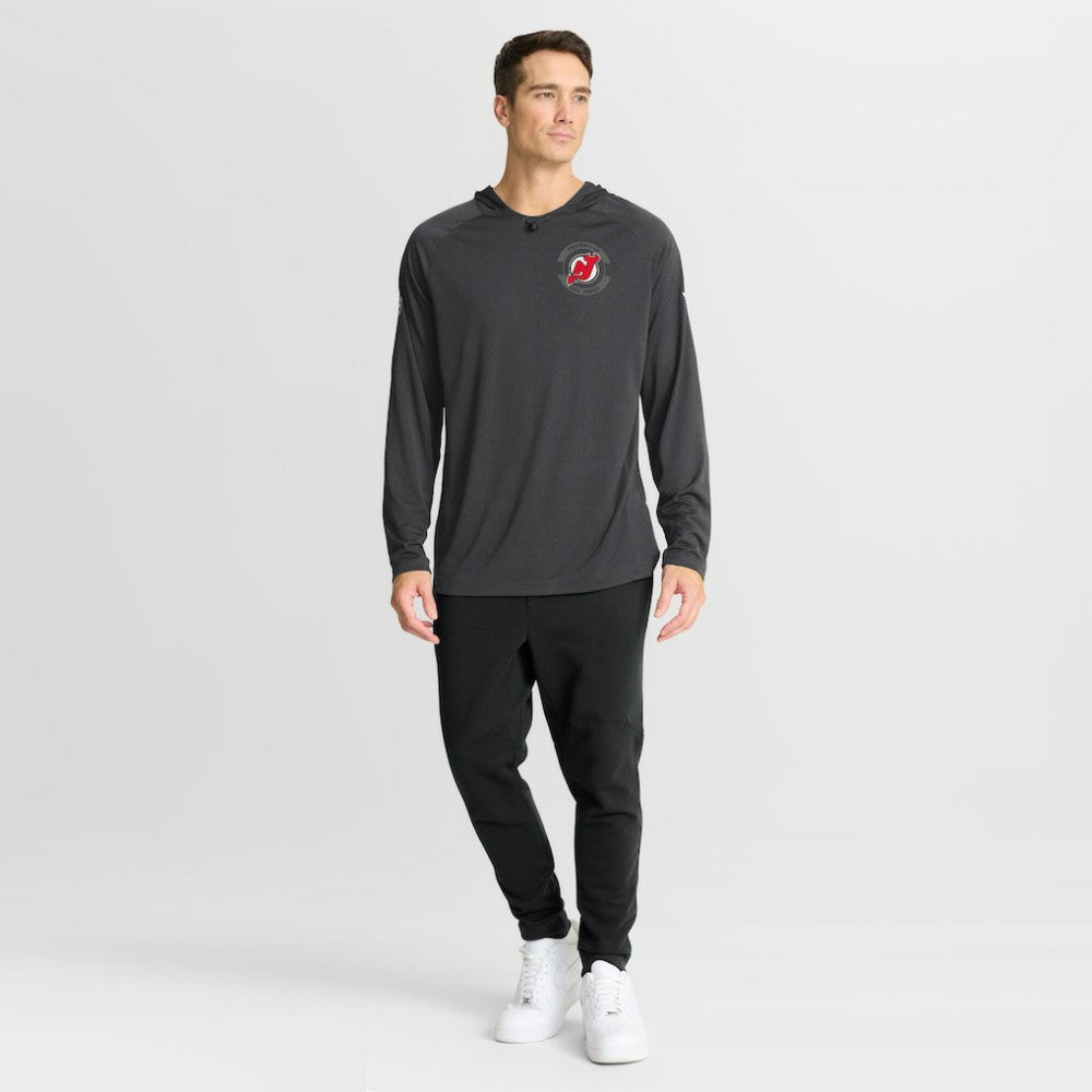 New Jersey Devils Fanatics Authentic Pro Rink Hoodie - Charcoal - NHL