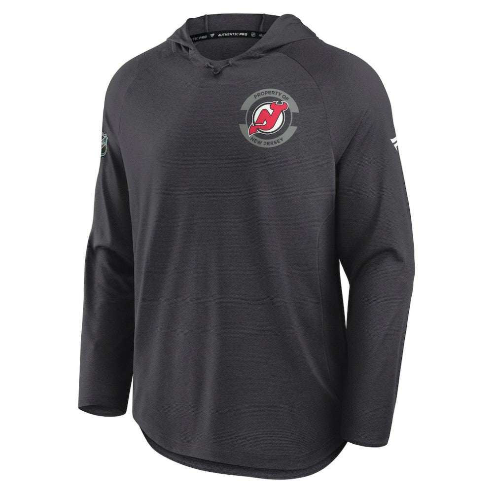 New Jersey Devils Fanatics Authentic Pro Rink Hoodie - Charcoal - NHL