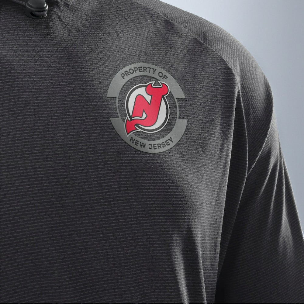 New Jersey Devils Fanatics Authentic Pro Rink Hoodie - Charcoal - NHL