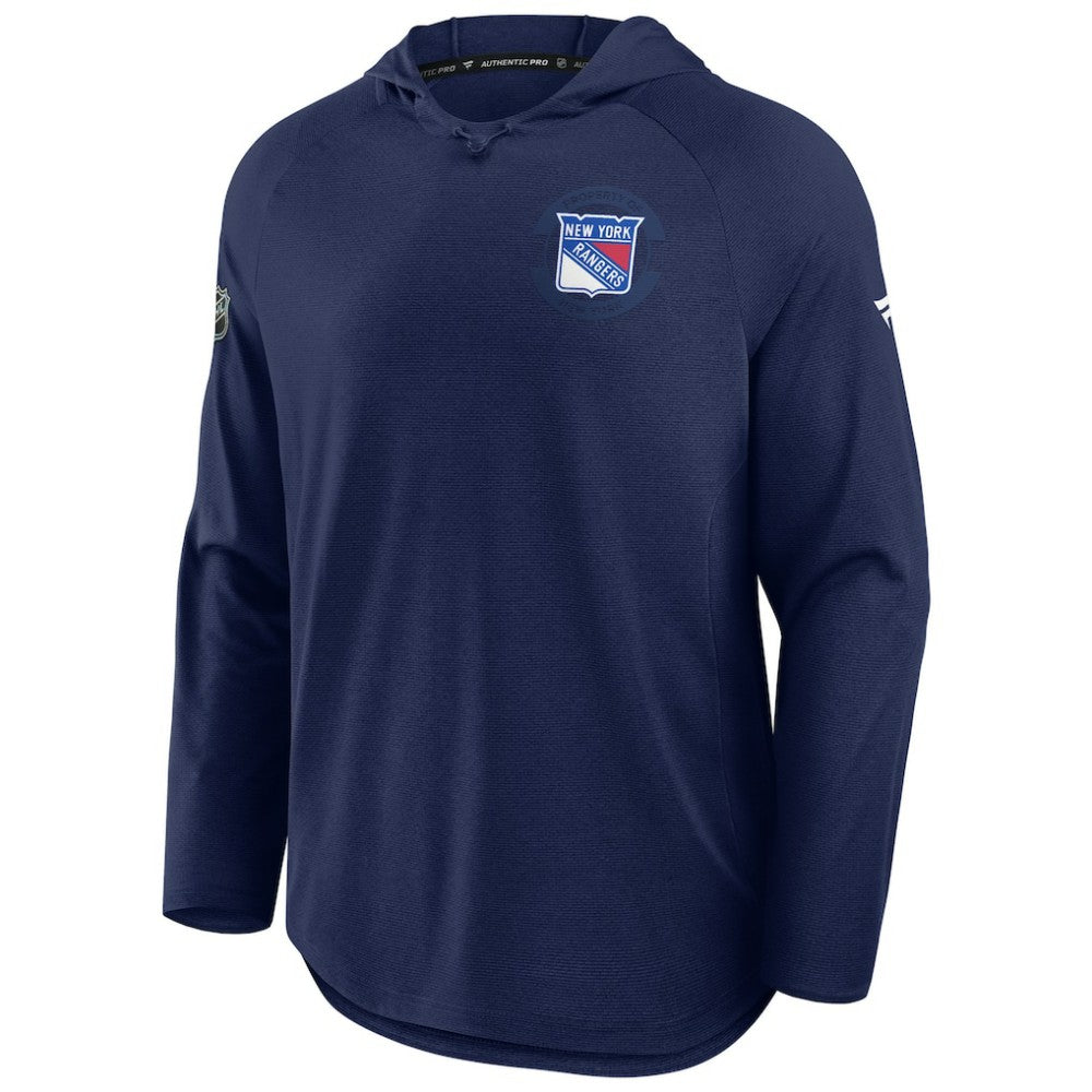 New York Rangers Fanatics Authentic Pro Rink Hoodie - Navy - NHL