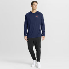 Columbus Blue Jackets Fanatics Authentic Pro Rink Hoodie - Navy - NHL