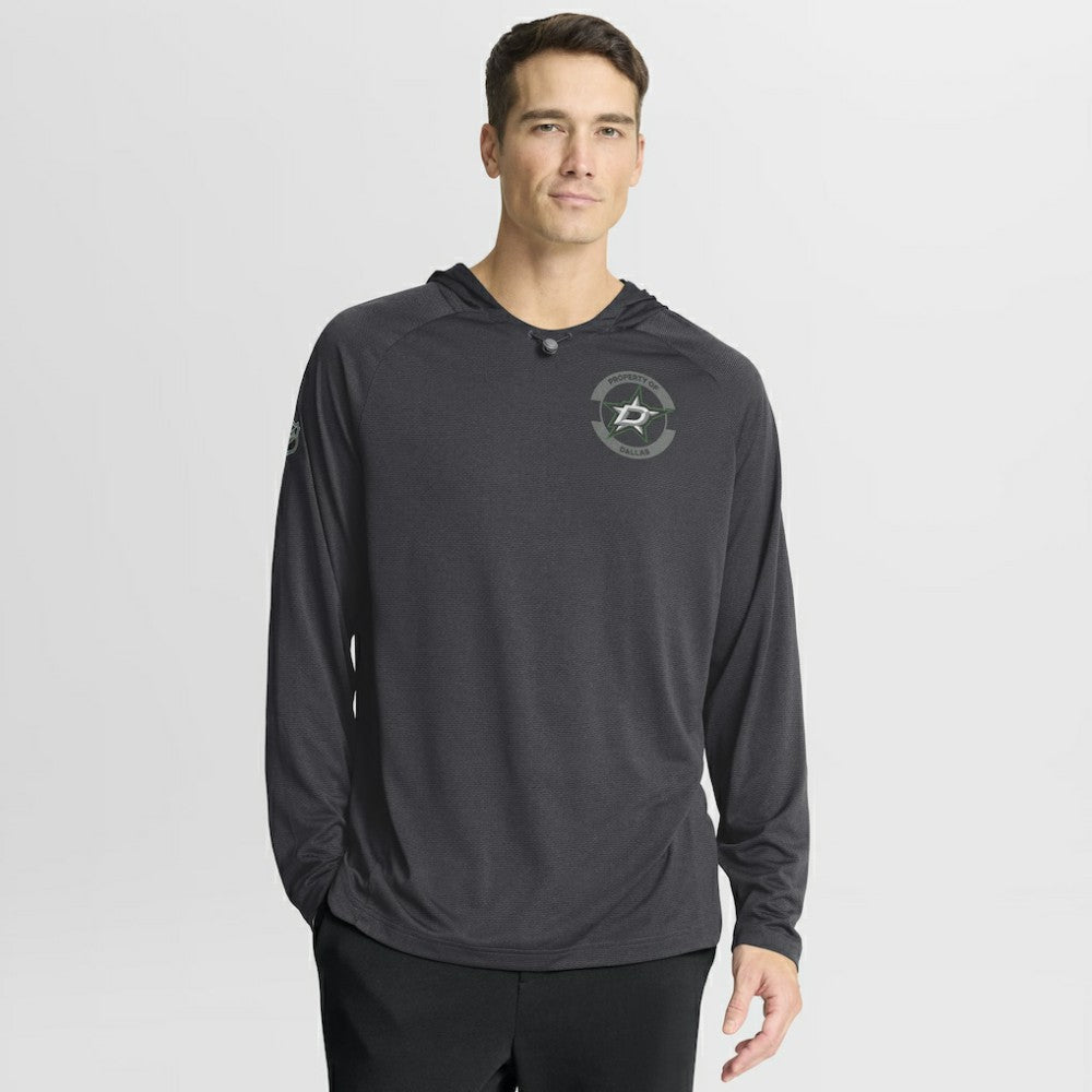 Dallas Stars Fanatics Authentic Pro Rink Hoodie - Charcoal - NHL