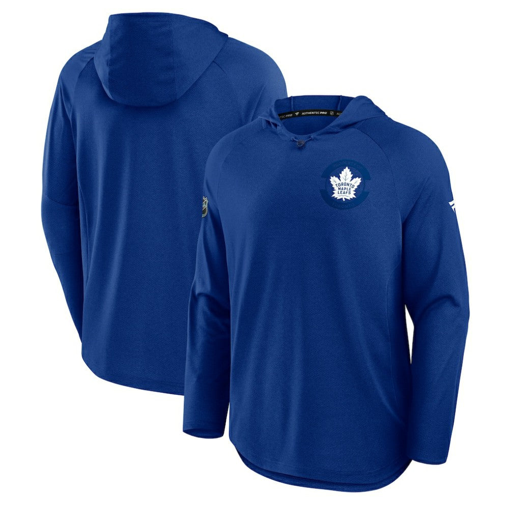 Toronto Maple Leafs Fanatics Authentic Pro Rink Hoodie - Blue - NHL