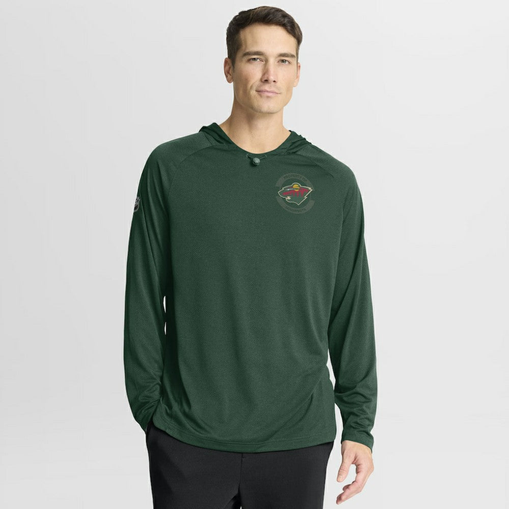 Minnesota Wild Fanatics Authentic Pro Rink Hoodie - Green - NHL