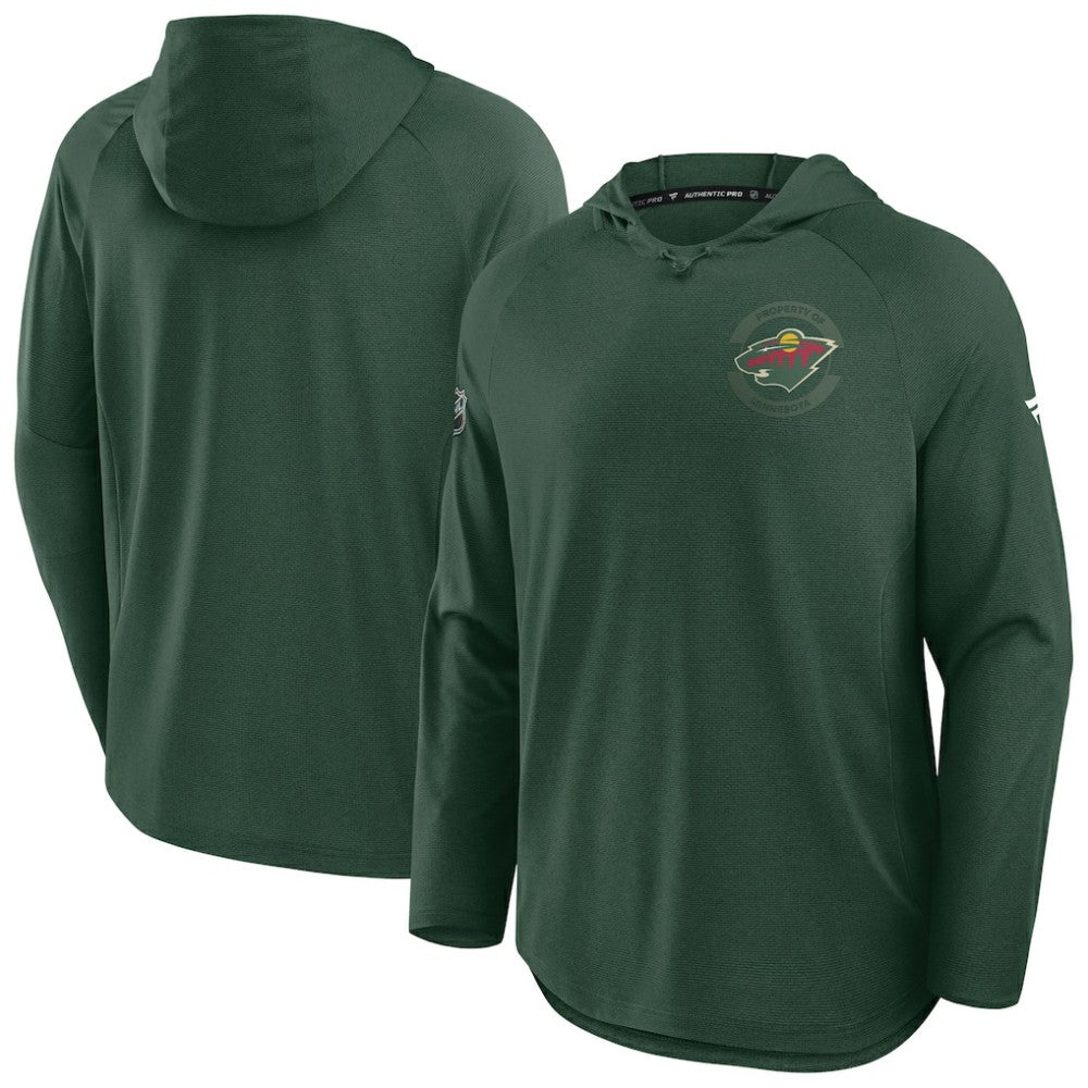 Minnesota Wild Fanatics Authentic Pro Rink Hoodie - Green - NHL