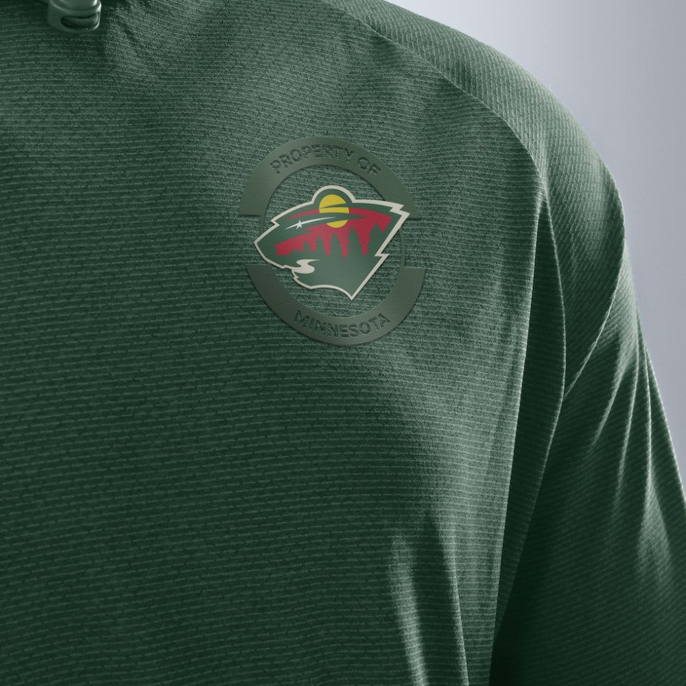 Minnesota Wild Fanatics Authentic Pro Rink Hoodie - Green - NHL
