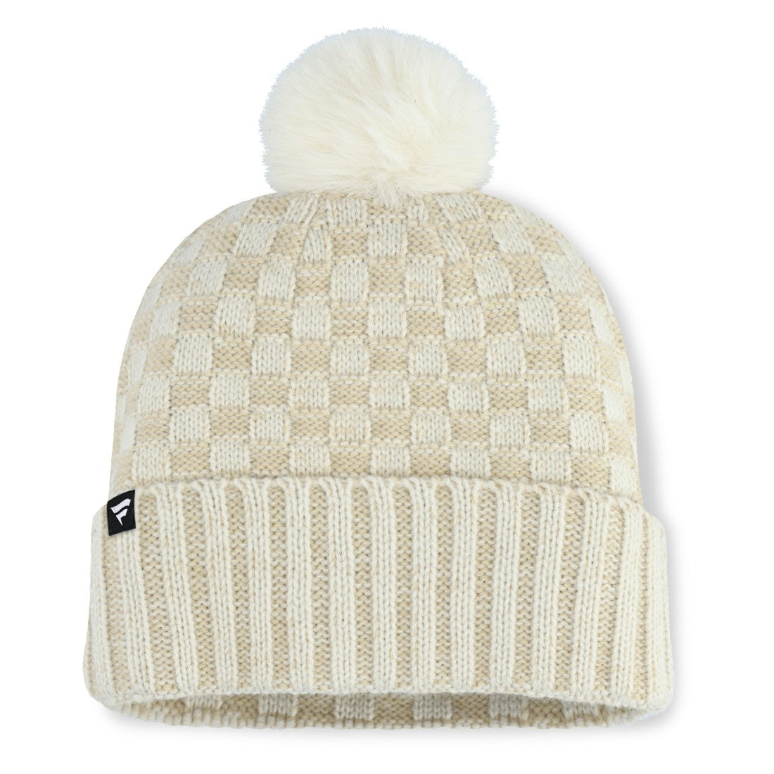 Tennessee Titans Women's Nickel Cuffed Knit Hat with Pom Natural | Fanatics