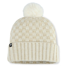 Tennessee Titans Women's Nickel Cuffed Knit Hat with Pom Natural | Fanatics
