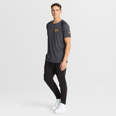 Chicago Blackhawks Fanatics Authentic Pro Rink Raglan Performance T-Shirt - Charcoal - NHL